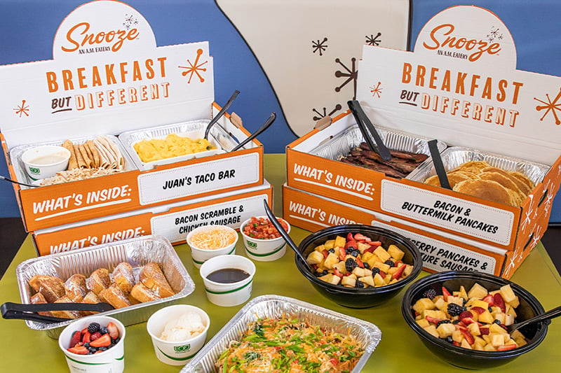 Snooze Catering Table For 30 Spread