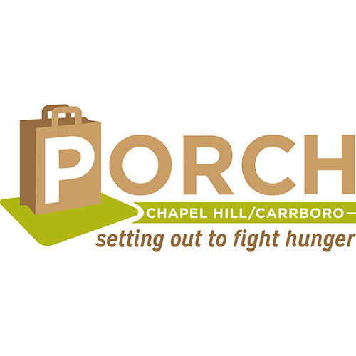 Porch Chapel Hill Carrboro settig out to fight hunger