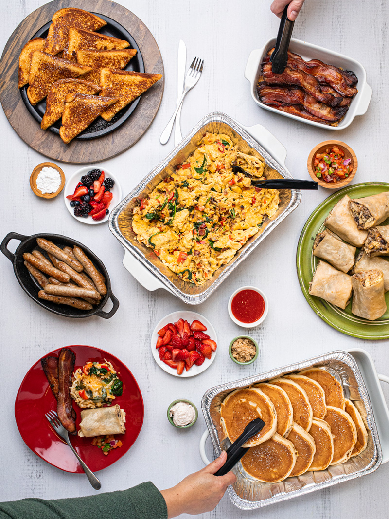 Snooze Holiday Catering Spread
