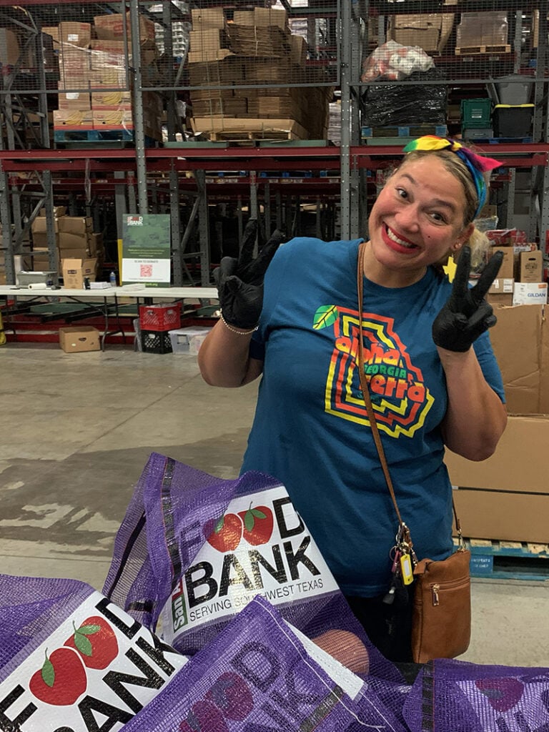 San Antonio Food Bank Snooze Community Volunteers